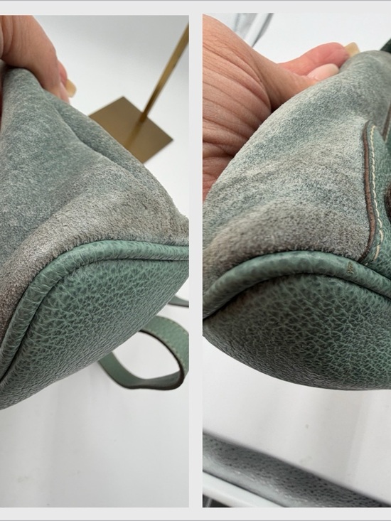 Gucci Vintage Bamboo Mini Backpack Teal Suede 003 2058 0030 main image 11